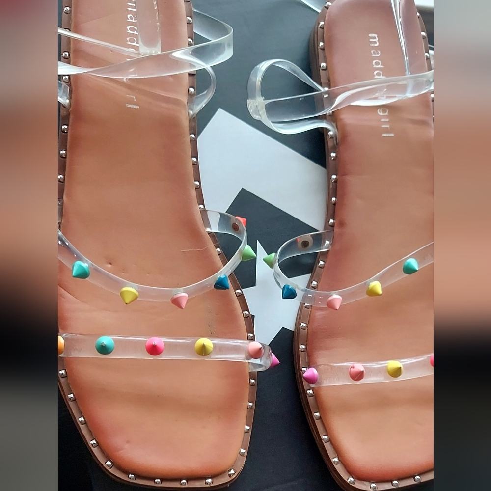 Clear Sandals with Multicolor Studs
